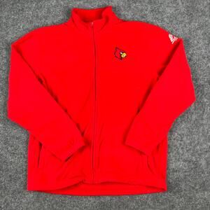 American Classic Jacket Mens XXL Red Louisville‎ Cardinals Full Zip Fleece